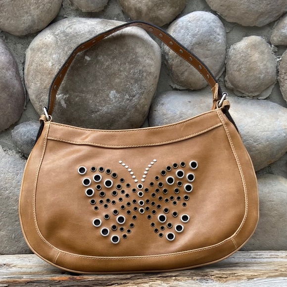 Source Unknown Handbags - Rare Rivot Butterfly Imitation Leather Shoulder Bag